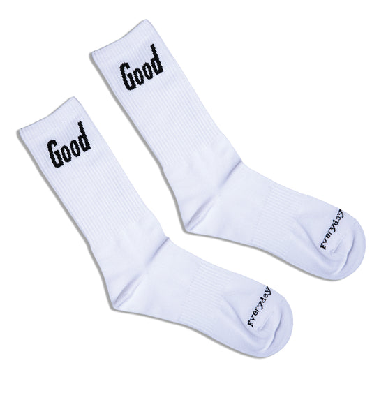 “Good Socks” (white)