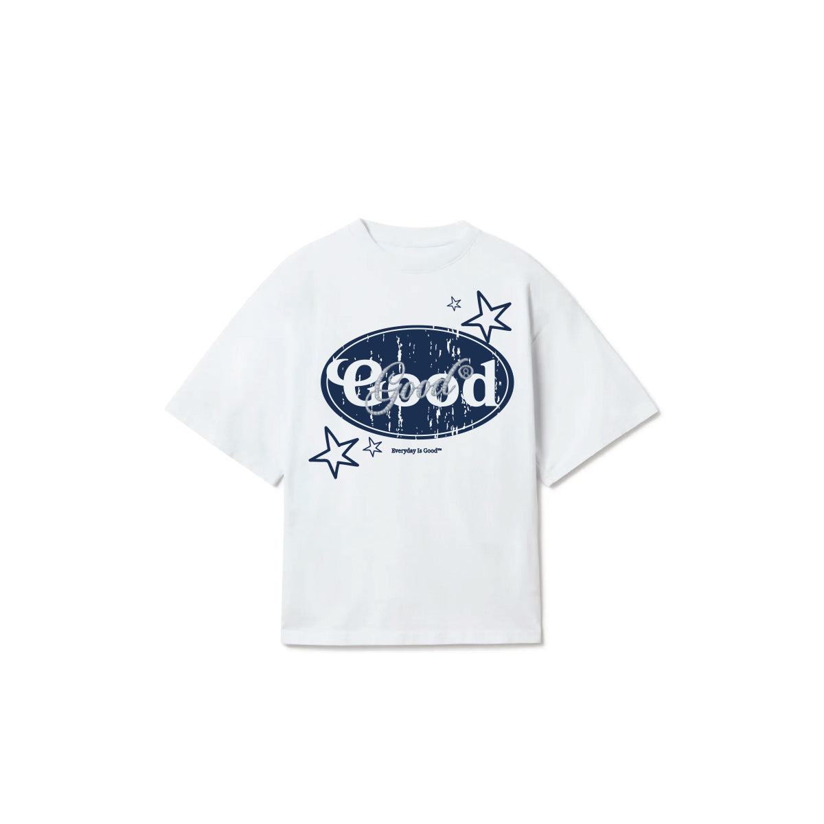 Good Oval Icy (white/navy)