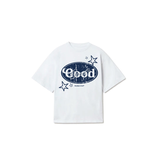Good Oval Icy (white/navy)